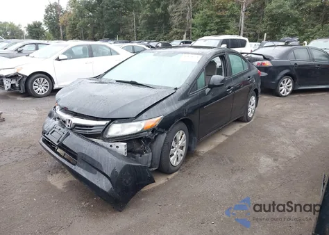 2012 Honda Civic Lx from USA, damaged, VIN 2HGFB2F5XCH590048